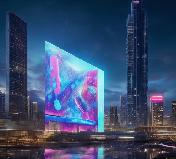 广告牌在城市未来中的未来图